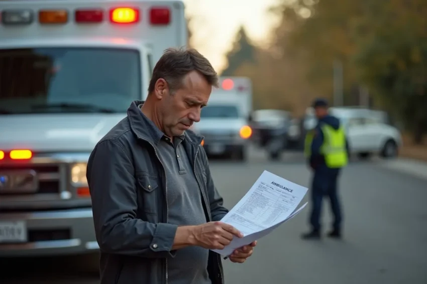what to do if billed directly for ambulance after accident