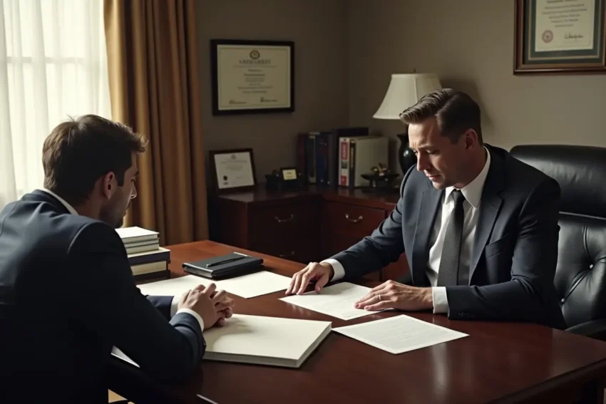 defendant consulting top criminal defense lawyer to improve case outcome