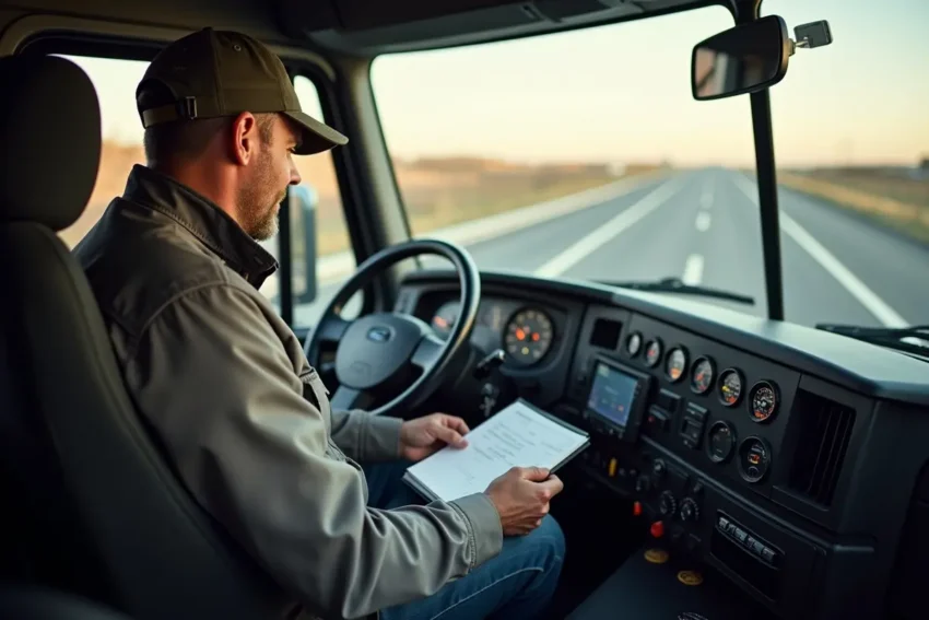 truck driver avoiding hours-of-service mistakes to prevent fmCSA violations
