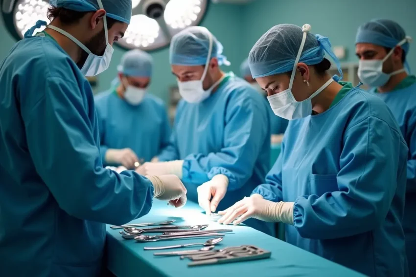 surgical team following strict protocols to prevent retained surgical items