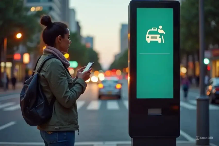 woman following essential rideshare safety tips for secure travel