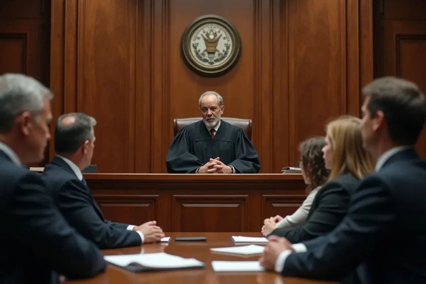 family court judge deciding child custody case