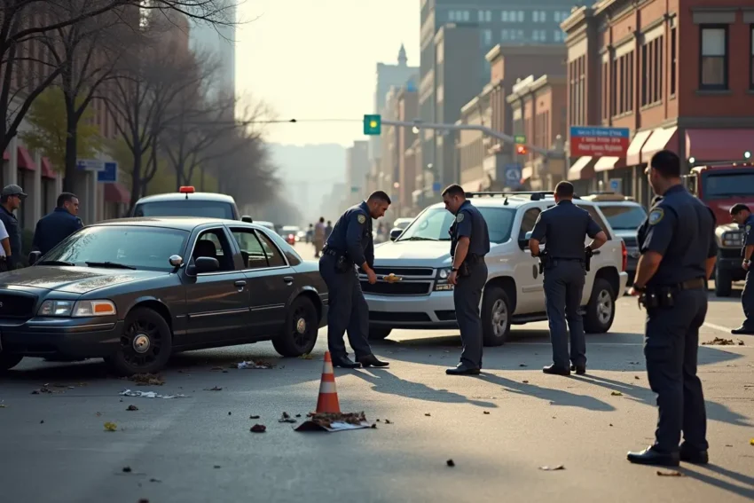 denver car accident scene illustrating disputed fault investigation