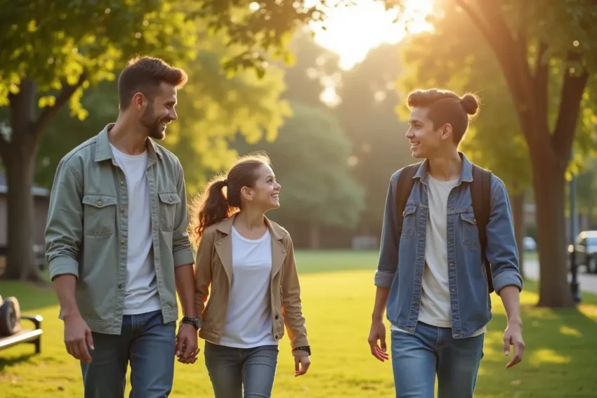 parents guiding teens toward drug free healthy lifestyle