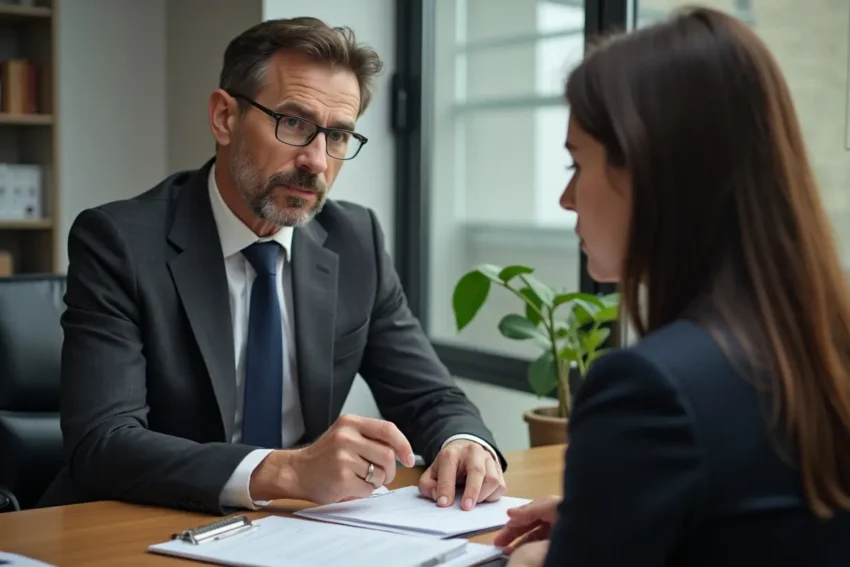 personal injury lawyer consulting animal bite victim client