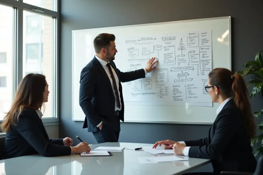 financial expert explaining asset protection strategies during high net worth divorce