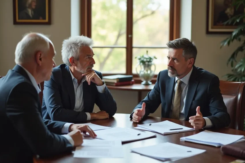 couple navigating complex separation with strategic legal and emotional planning