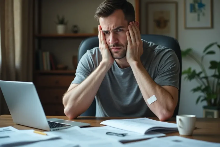 injured person managing finances during lengthy slip and fall case