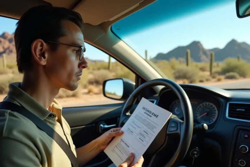 driver learning arizona criminal speeding laws after highway citation