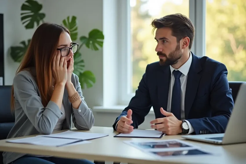 driver consulting car accident attorney after seemingly minor collision incident
