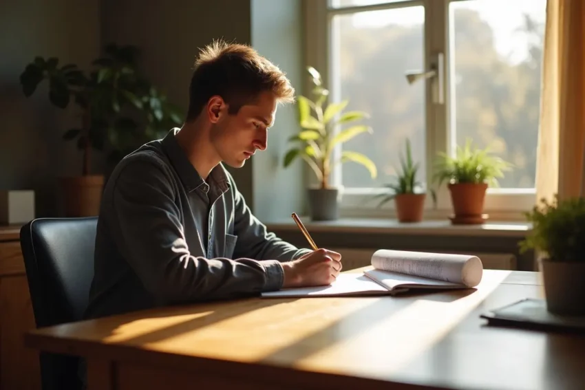 person creating will early to gain peace of mind and clarity