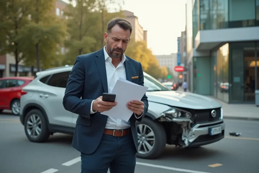 driver taking action after insurance denies car accident claim